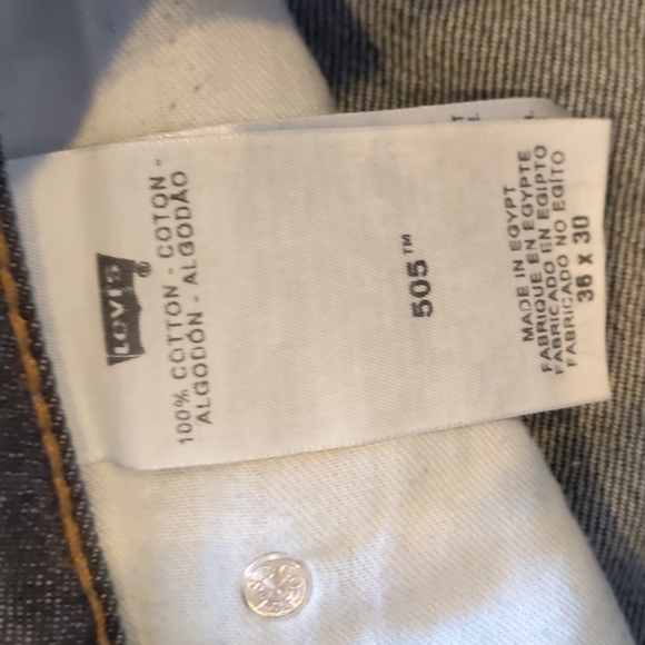 Men's Levi 505 Regular Jeans - Picture 3 of 5